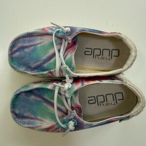 Hey Dude Multicolor Tie-Dye Kids Shoes Sz 9